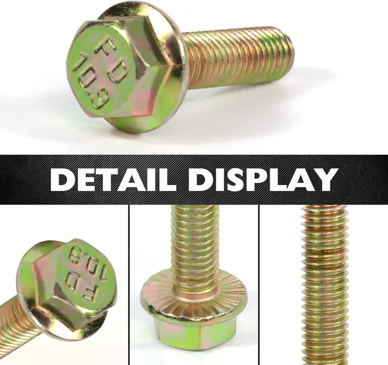 CHENACC 75120 Exhaust Manifold Bolts Hardware Kit Grade 10.9 For LS1 Header Bolts LSX LS2 LS3 LS6 LS7 Exhaust Bolts Anti-Corrosion 03413B 11518860 11609481 6506775AA, and 6507423AA For Chevy Gmc Buick - Image 3